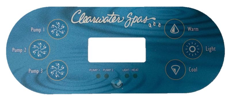 TP600 6-Button 3 Pump Overlay