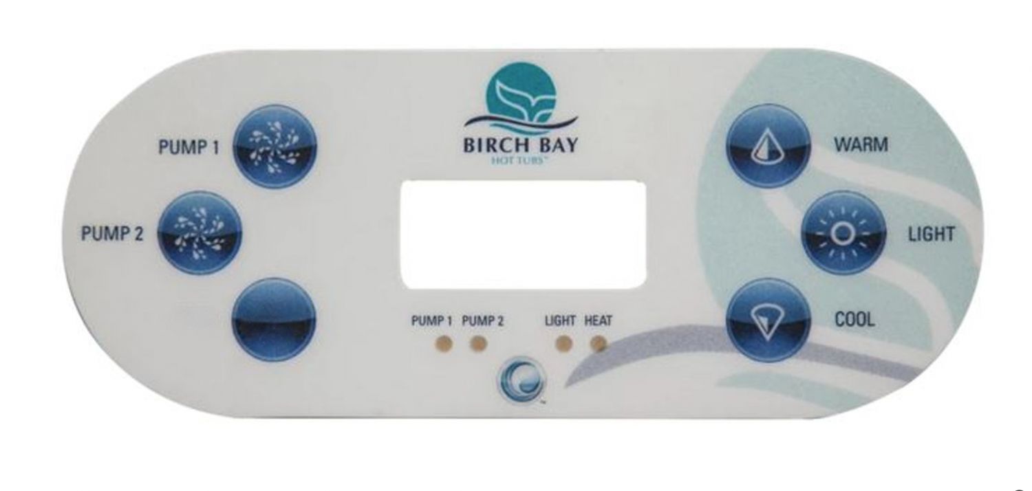 TP600 6-Button 3 Pump Overlay