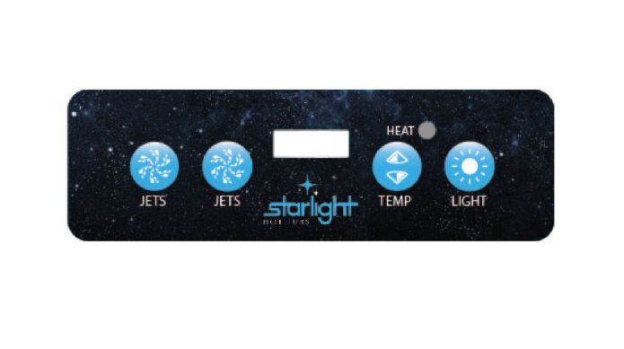 VL401 4-Button 2 Pump Overlay