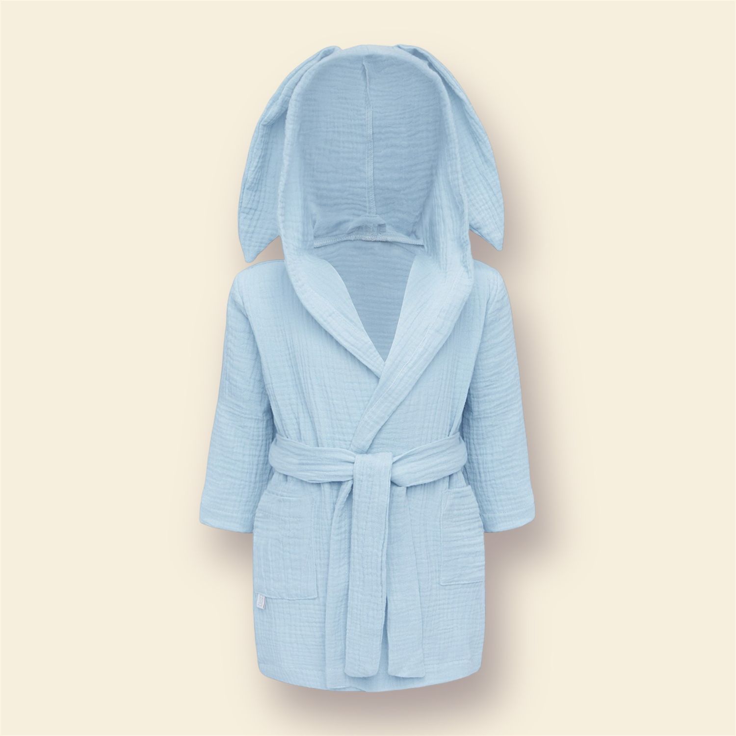 Gepersonaliseerde badjas blauw 3-4j