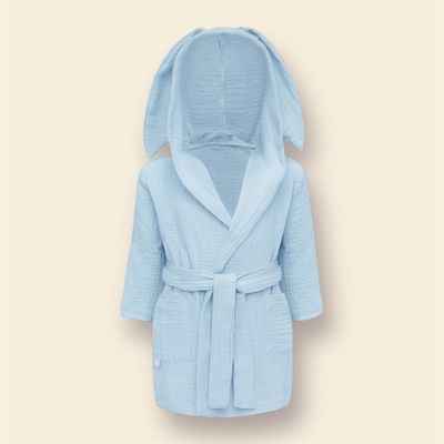 Gepersonaliseerde badjas blauw 3-4j