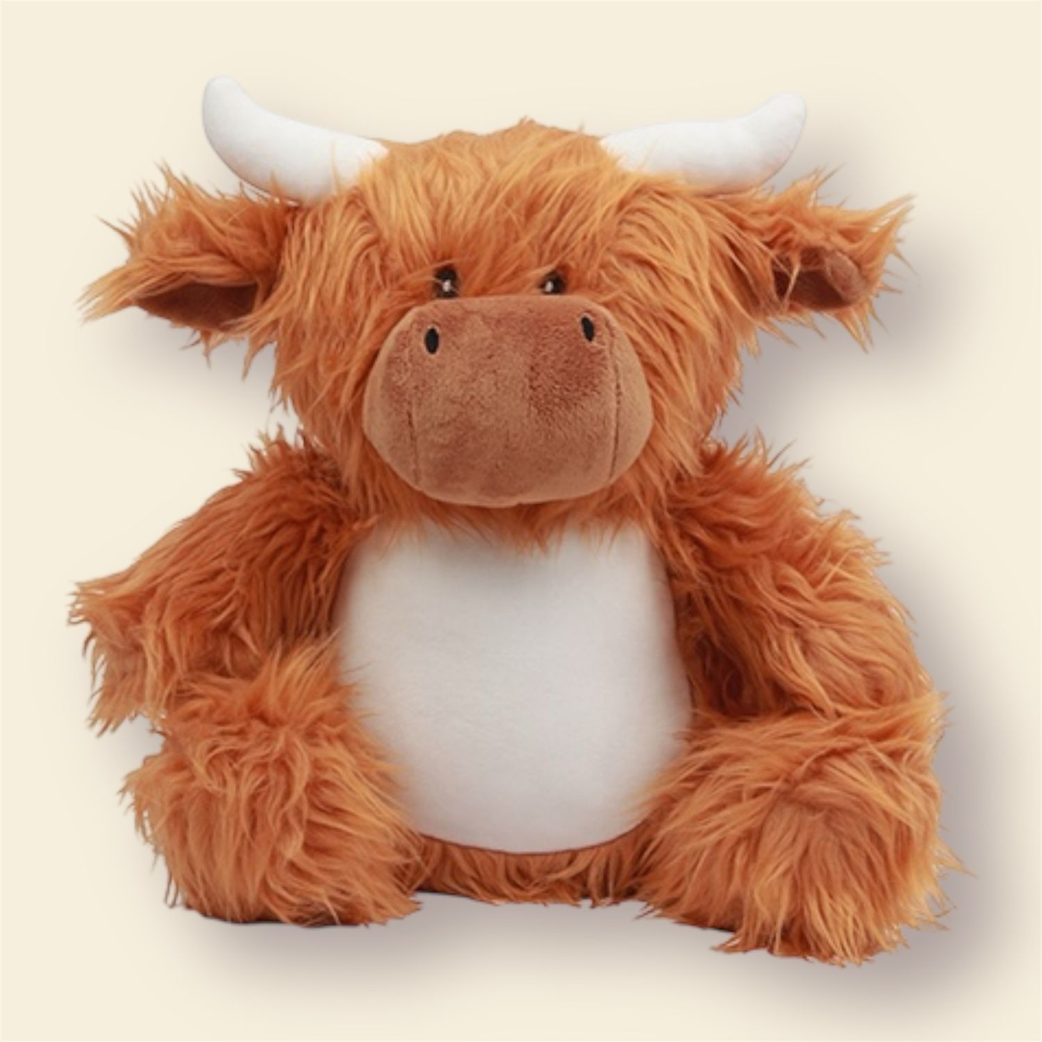 Knuffelbeer Highland Cow gepersonaliseerd