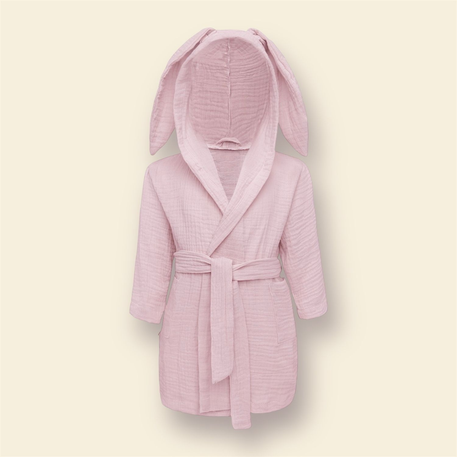 Gepersonaliseerde badjas roze 3-4j
