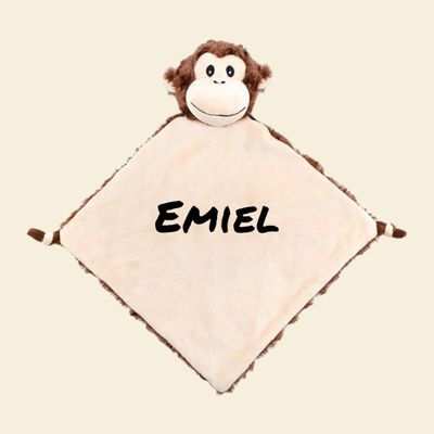 Aapje Knuffeldoek gepersonaliseerd