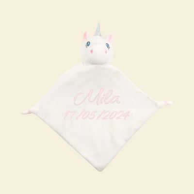 Eenhoorn Knuffeldoek gepersonaliseerd