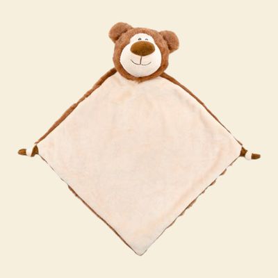 Bruine Beer Knuffeldoek gepersonaliseerd
