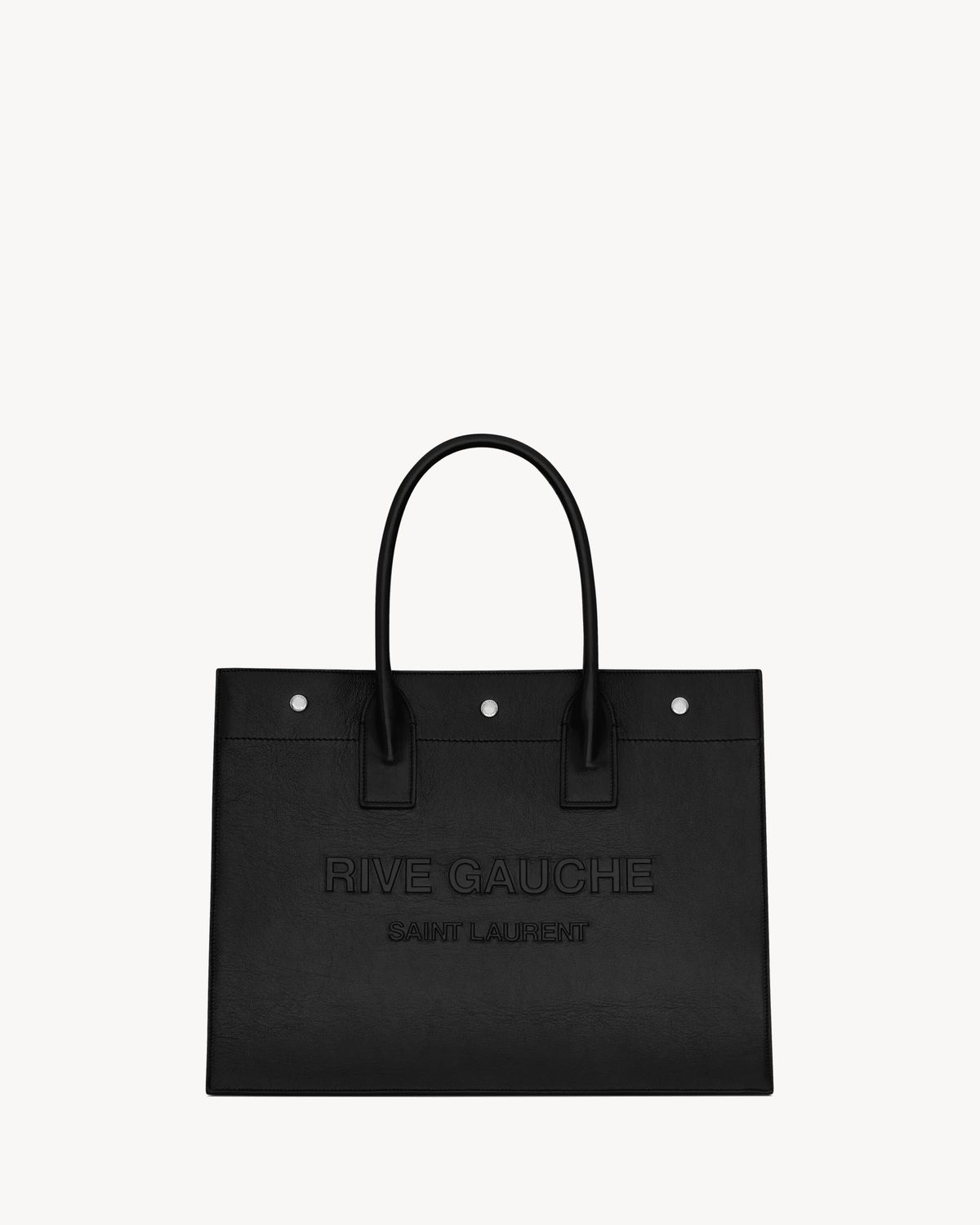 Rive Gauche Small Tote Bag in Smooth Leather