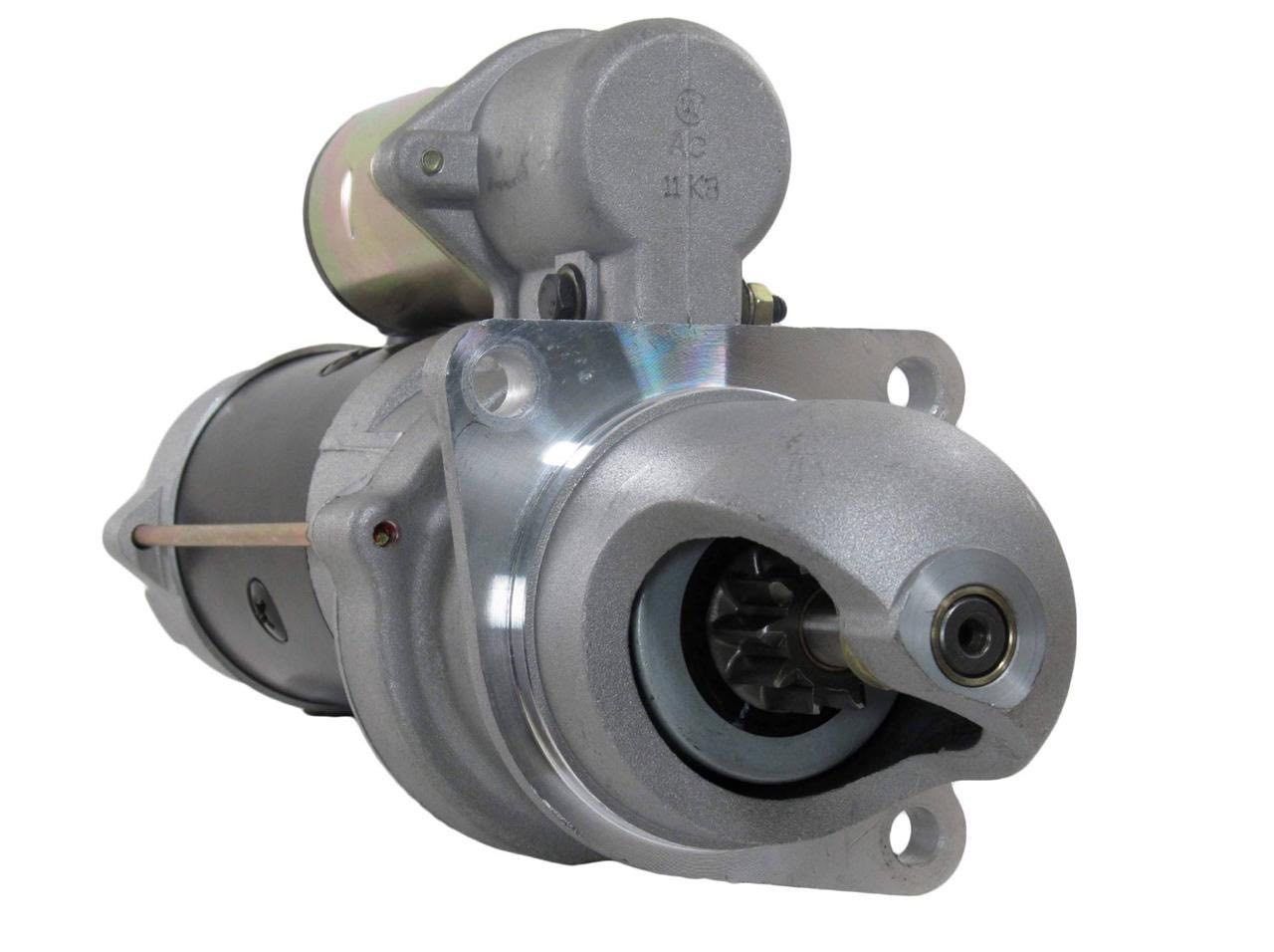 Starter 12 Volt 10T Gear Reduced Fits Cummins Applications 3604654RX  10461285 10465211 10465365, 10479624, 1113292 Apache Bomag Cummins Freightliner Harlo Kenworth Miller Sterling Timberjack Wilmar