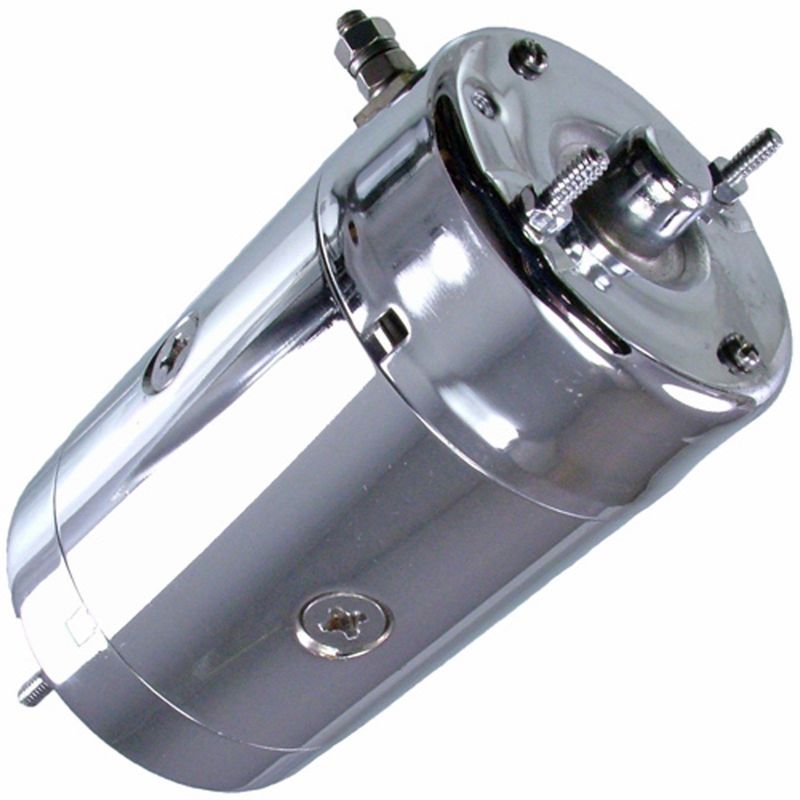 HARLEY DAVIDSON STARTER 1971-1990 31570-73 CHROME 3.25 INCH CASE 10 SPLINE 1.4KW