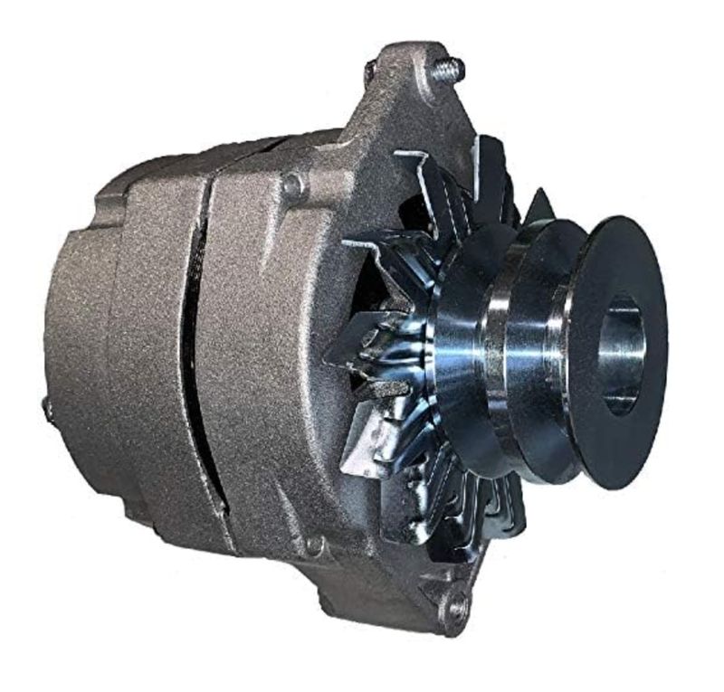 24 VOLT TRACTOR REPLACEMENT ALTERNATOR 1-WIRE WITH WIDE DOUBLE PULLEY DELCO TYPE MOUNTING