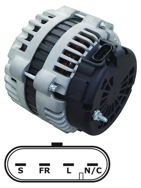 MOTORHOME ALTERNATOR WORKHORSE 145AMP 08400250 6.0L 8.1L ENGINE 0800269