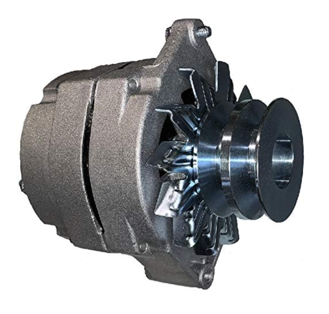 24 VOLT TRACTOR REPLACEMENT ALTERNATOR 1-WIRE WITH WIDE DOUBLE PULLEY DELCO 2" MOUNTING