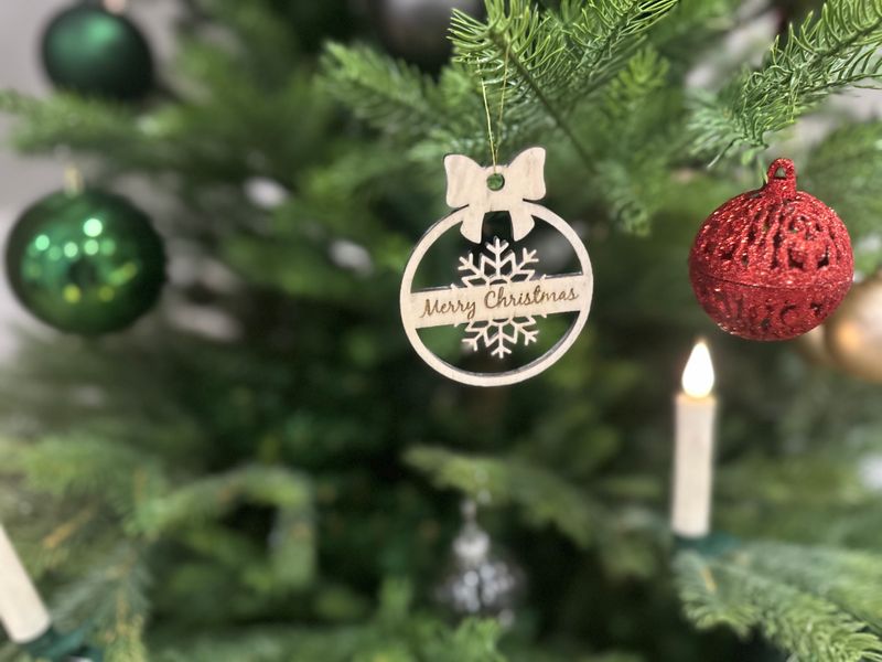 Anhänger Weihnachtskugel 5er Set