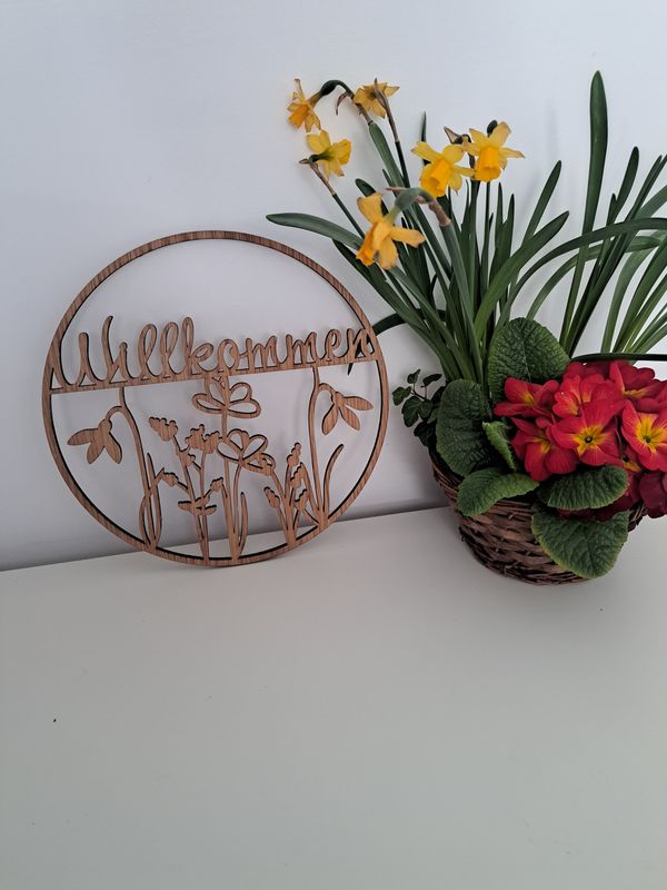 Aufsteller "Willkommen"