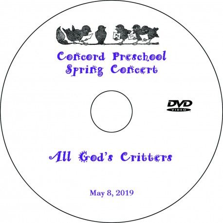 Concord Preschool &amp; Child Care “All God&#39;s Critters” (2019)