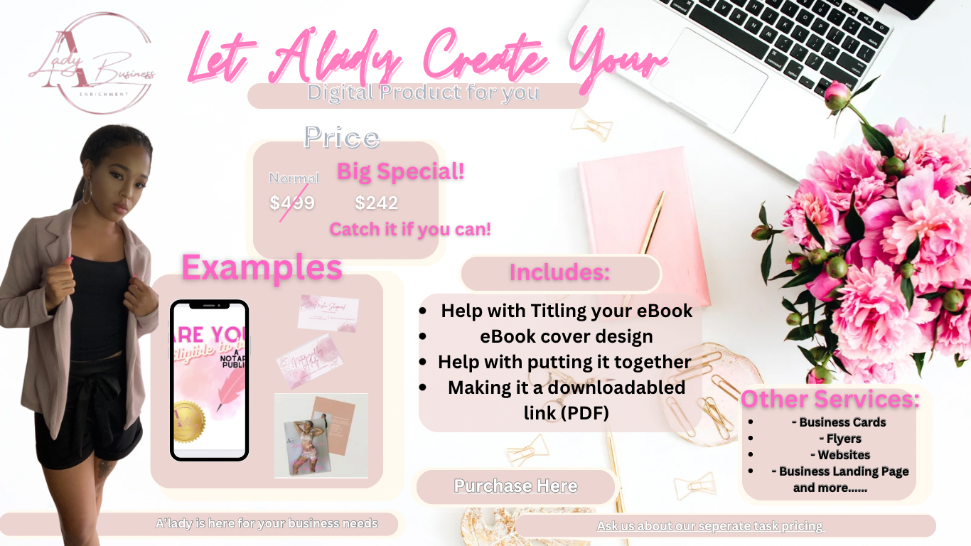 A&#39;lady Biz Enrichment Digital Product made for you