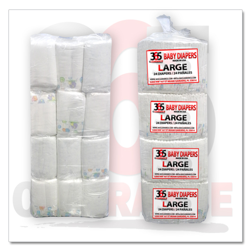365 Clearance Baby Diapers (Size Large) 1-Bale