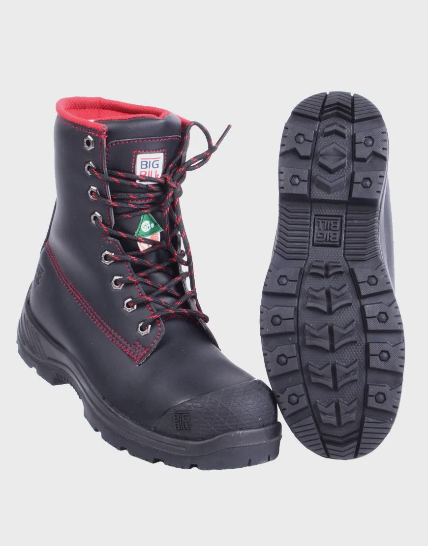 Bottes de Travail Big Red en Microfibre 8&quot; BB4002