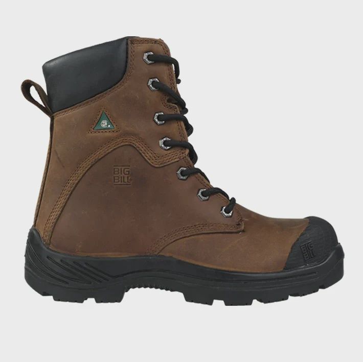 Bottes de travail Big Bill Cap Acier Sem Acier Caout Traction 360 8&#39;&#39; BB6320 pour homme
