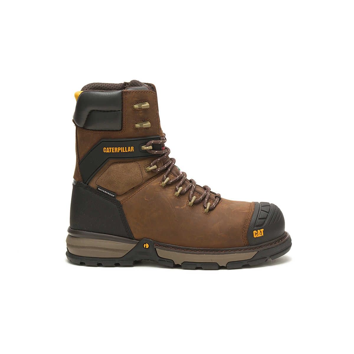 Bottes de travail Cat Footwear Excavator Superlite 8&quot; Imperméables Thinsulate™ à Embout Composite Carbone CSA pour homme
