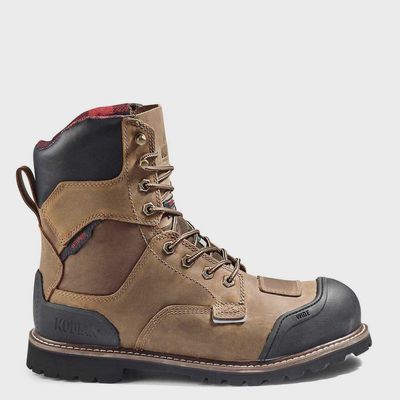 Bottes de sécurité Kodiak Generations Widebody 8&quot; Imperméables à Embout Composite CSA 4TGCBK pour homme