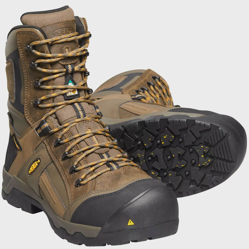 Bottes de sécurité KEEN Davenport 8&quot; Imperméables Isolées 200g Antidérapantes CSA 1017799 pour homme