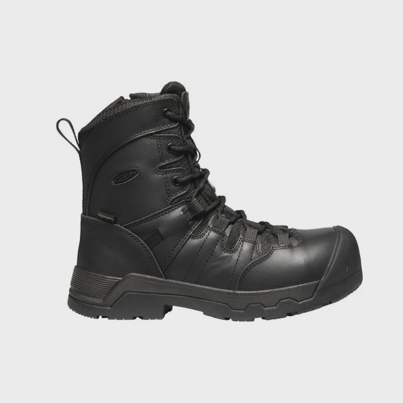 *Solde* BOTTE KEEN 1024203 SANS MÉTAL IMPER ZIP OSHAWA DAME, Couleur: Noir, Taille: 7