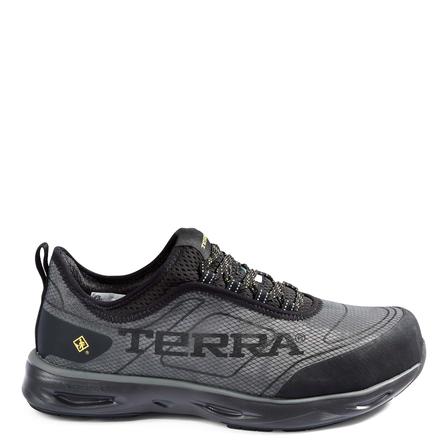 *Liquidation* Special Chaussure athlétique de travail Terra 4NRB Embout en nanocomposite, Couleur: Noir/Gris, Taille: 10