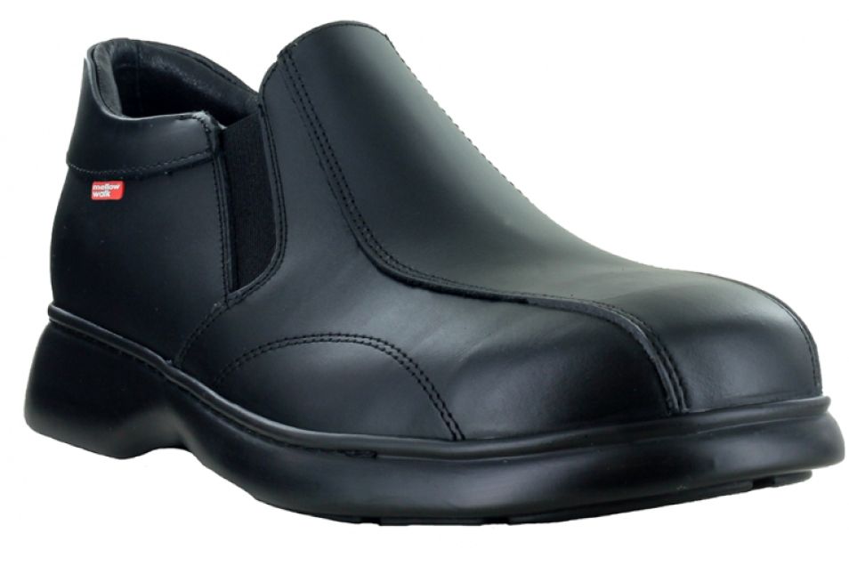***Loafer Mellow Walk Patrick 5142 Cap Acier SD, Couleur: Noir, Taille: 10