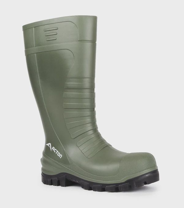 Botte en Tuyau Acton Sans Cap Sans Feutre -23C Trackx4 pour homme HA4193-15, Couleur: Vert, Taille: 10