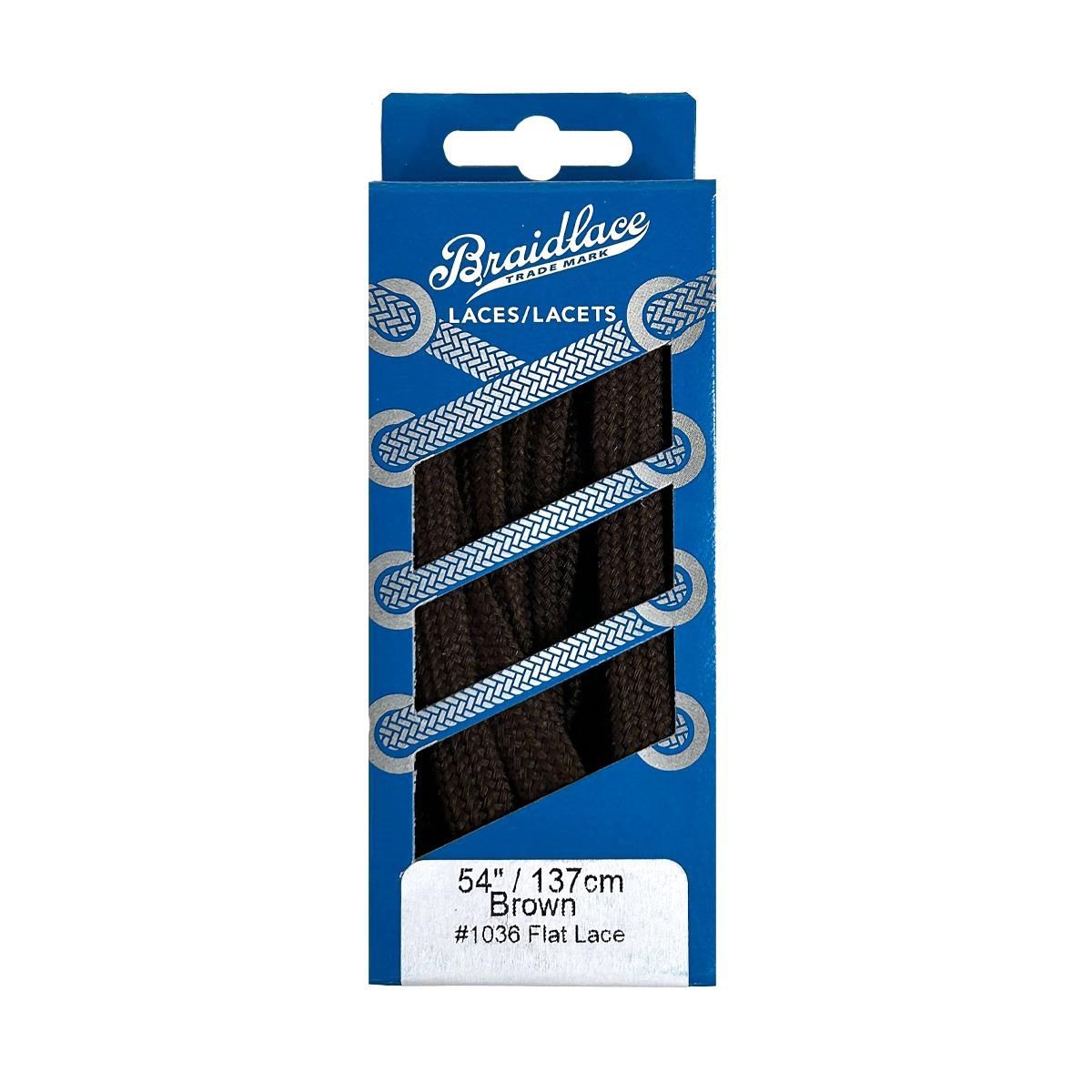 Lacets Braidlaces Plat 54'' Noir, Couleur: NOIR, Taille: 54 POUCES