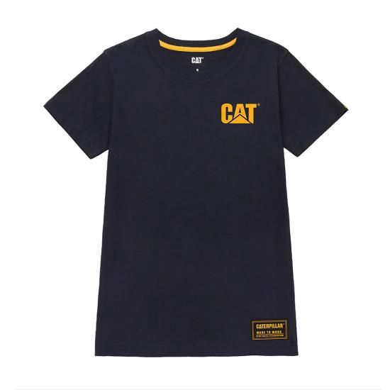 T-shirt Caterpillar 1010216 60% coton, 40% polyester recyclé, Couleur: Marine, Taille: M