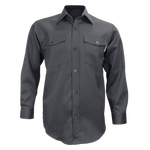 Chemise de travail Gatts 625 MANCHE LONGUE BOUTONS Tissu twill 5,5 oz (65 % polyester, 35 % coton), Couleur: Gris, Taille: S