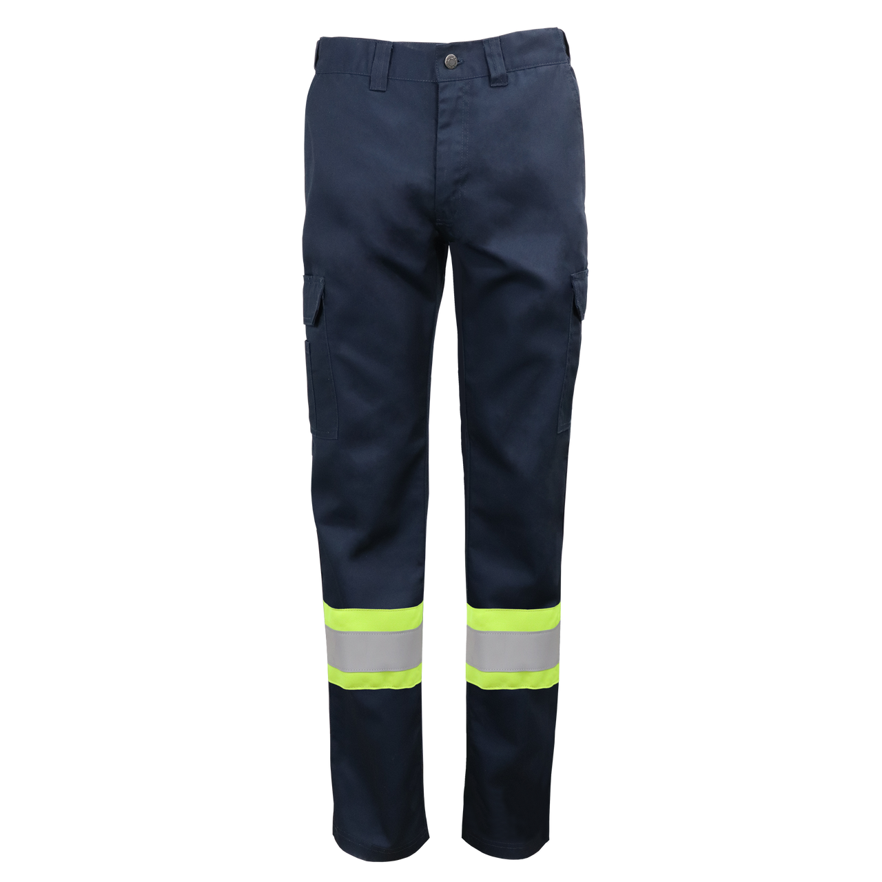 Pantalon cargo de travail extensible haute visibilité GATTSWORKWEAR 011EX4, Couleur: Marine, Longueur: 32, Taille: 32