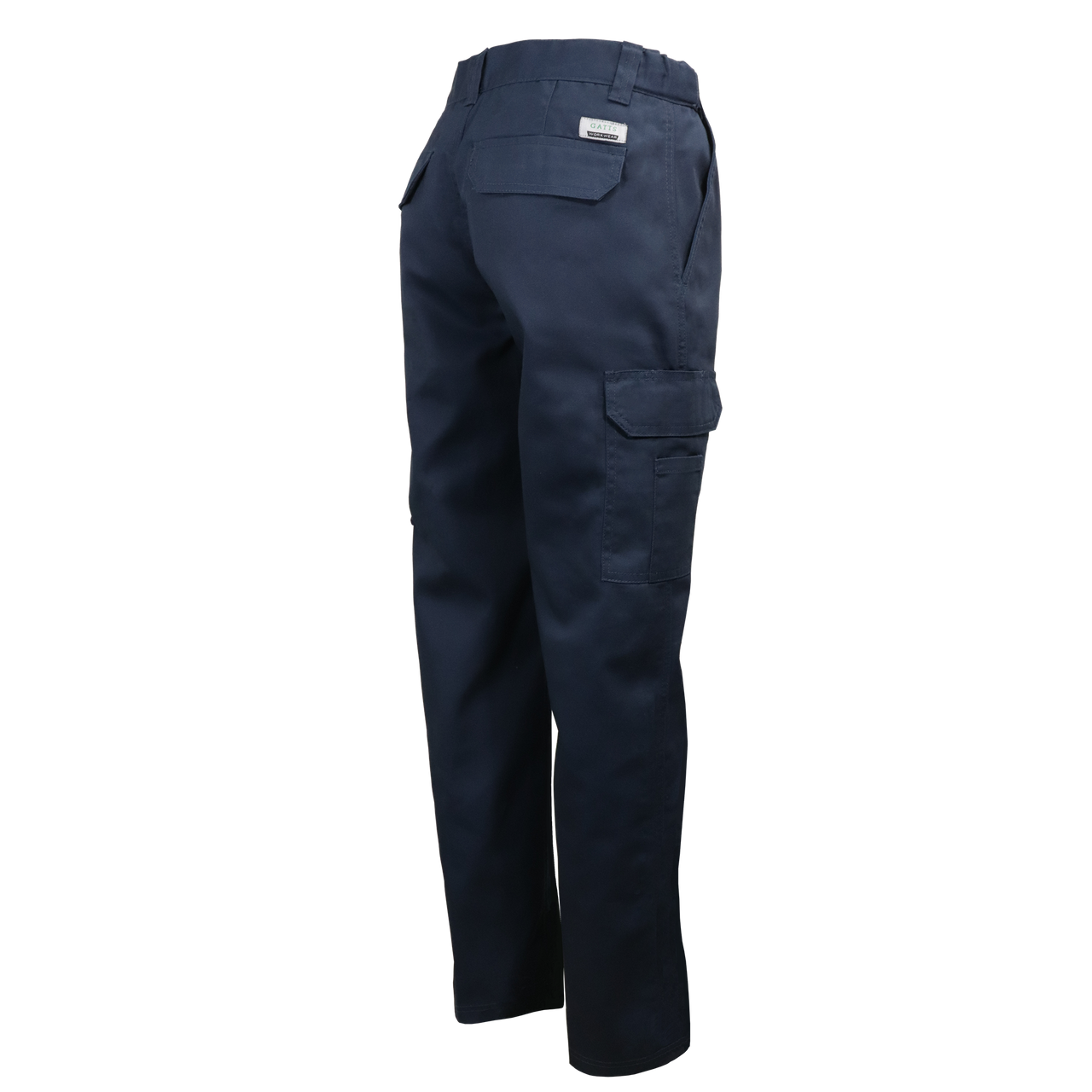Pantalon cargo GATTS MRB011Tissu twill 65% polyester 35% coton, Couleur: Marine, Longueur: 30, Taille: 28