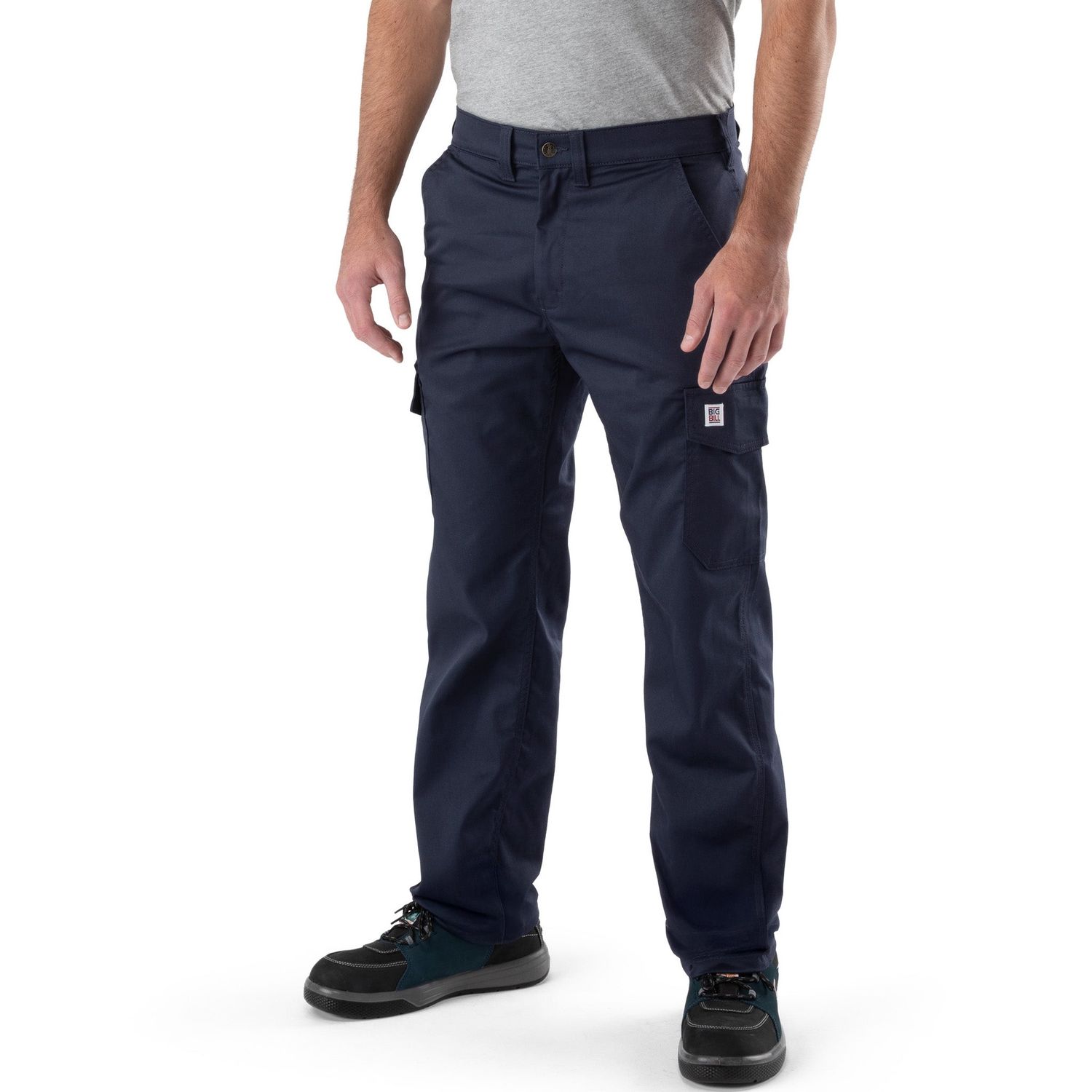 Pantalon cargo Big Bill 3085 Taille Basse, Couleur: Marine, Longueur: 30, Taille: 29