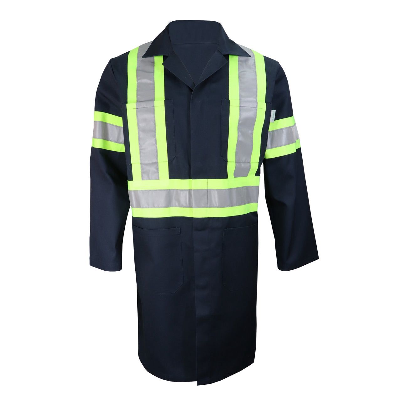 Veste haute visibilité GATTSWORKWEAR 795X4 65% polyester 35% coton, Couleur: Marine, Grandeur: M