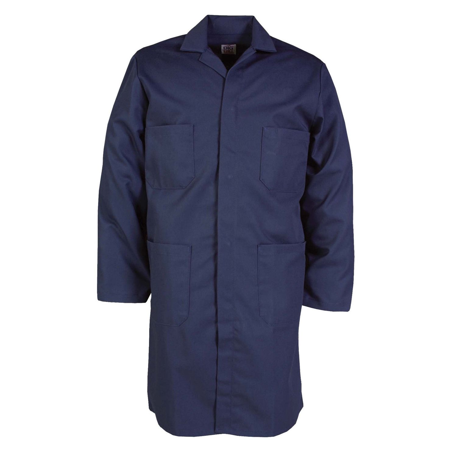 Sarrau Big Bill 167 Polyester coton snaps caché, Couleur: Marine, Grandeur: 36