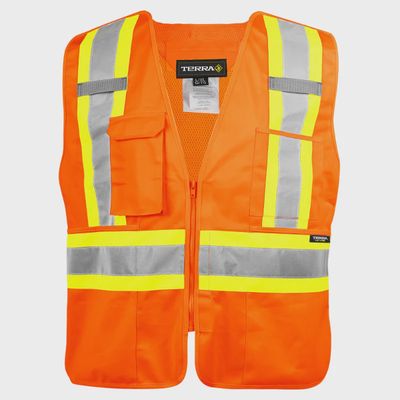 Dossard Terra 116585 zip avant Haute visibilité 5 points