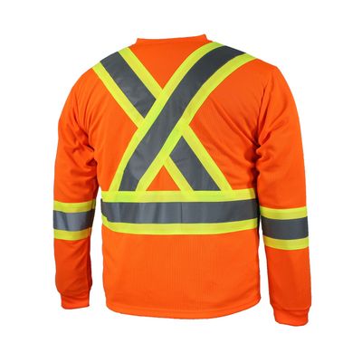 T-SHIRT 10/4 JOB 25400L MANCHE LONGUE BANDE POCHE QUICK DRY