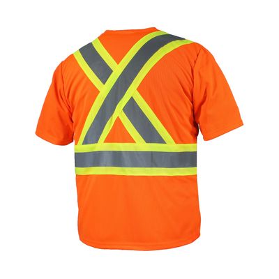 T-SHIRT 10/4 JOB 25400 MANCHE COURTE BANDE POCHE QUICK DRY