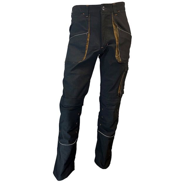 Pantalon de travail Orange River HOUSTON Pantalon à poches extensible, Couleur: Noir, Longueur: 30, Taille: 30