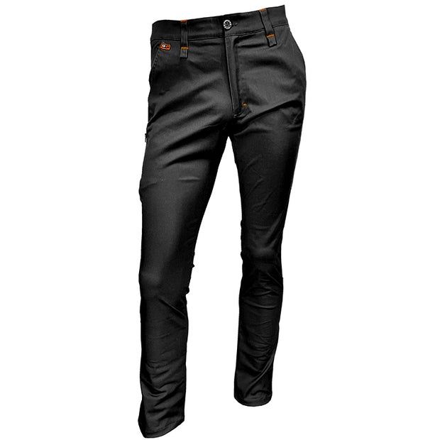 Pantalon de travail Orange River EVOLUTION Stretch avec multipockets, Couleur: Noir, Longueur: 30, Taille: 30