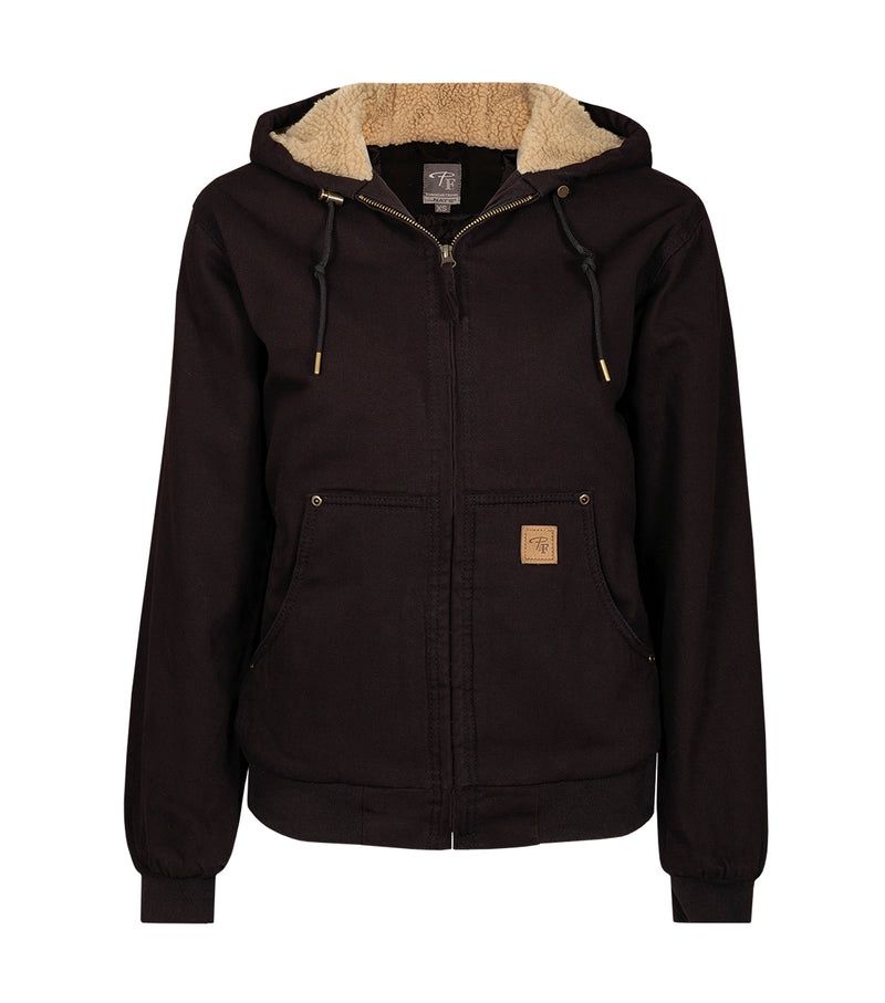 Manteau bomber Pilote &amp; Filles PF480 Coutil robuste 100% coton, Couleur: Noir, Taille: XS