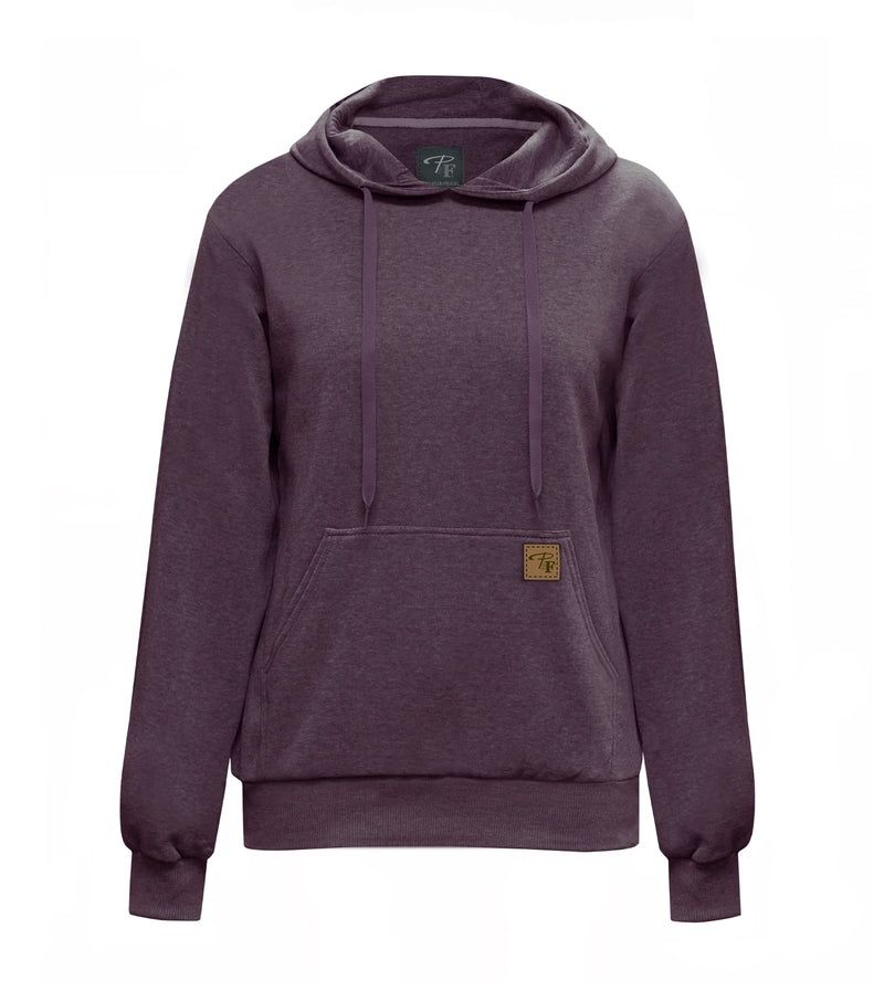 Chandail Pilote et Filles PF466 Coton ouaté à capuchon, Couleur: Mauve, Taille: XS