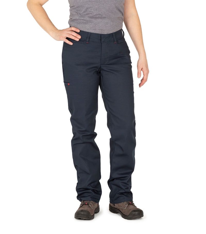 PANTALON PILOTE &amp; FILLES PF805 EXTENSIBLE, Couleur: Marine, Longueur: 32, Taille: 00