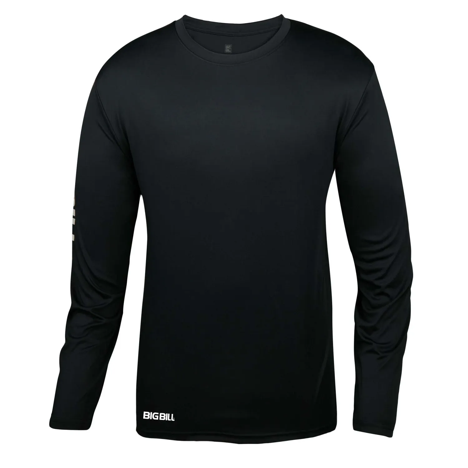 T-shirt Big Bill M635 anti-transpiration manche longue, Couleur: Noir, Taille: S