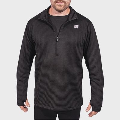 Haut avec zipper 1/4 Big Bill ECWCT2 Fleece ExoDry Grid