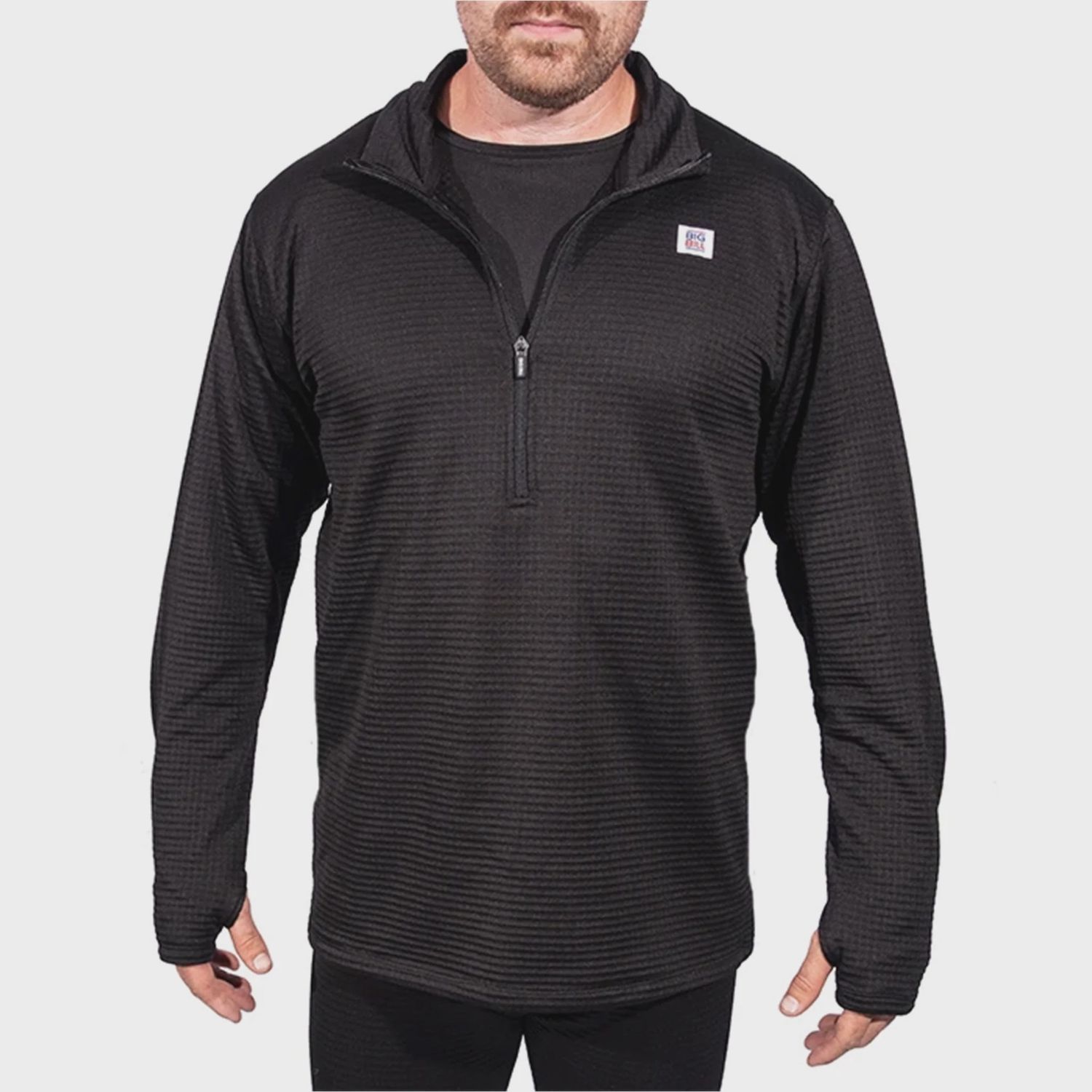 Haut avec zipper 1/4 Big Bill ECWCT2 Fleece ExoDry Grid, Grandeur: M