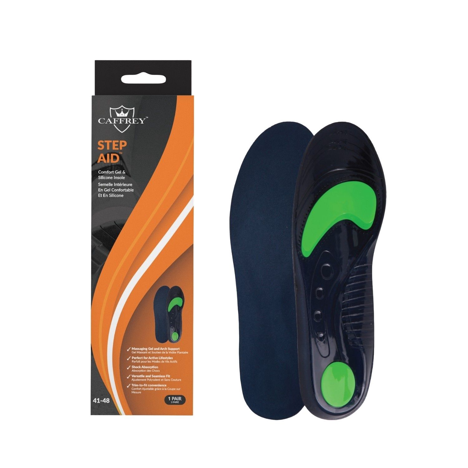 Semelles Caffrey 37120 Gel et Silicone